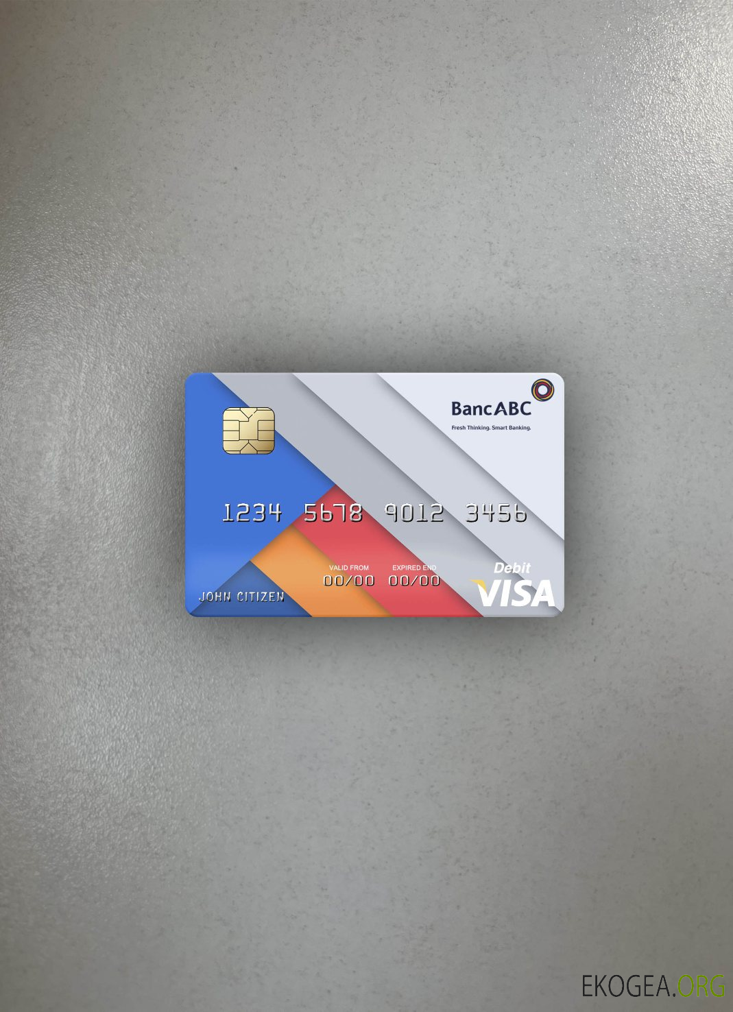 Photolook de la carte de débit visa BancABC Tanzanie avant